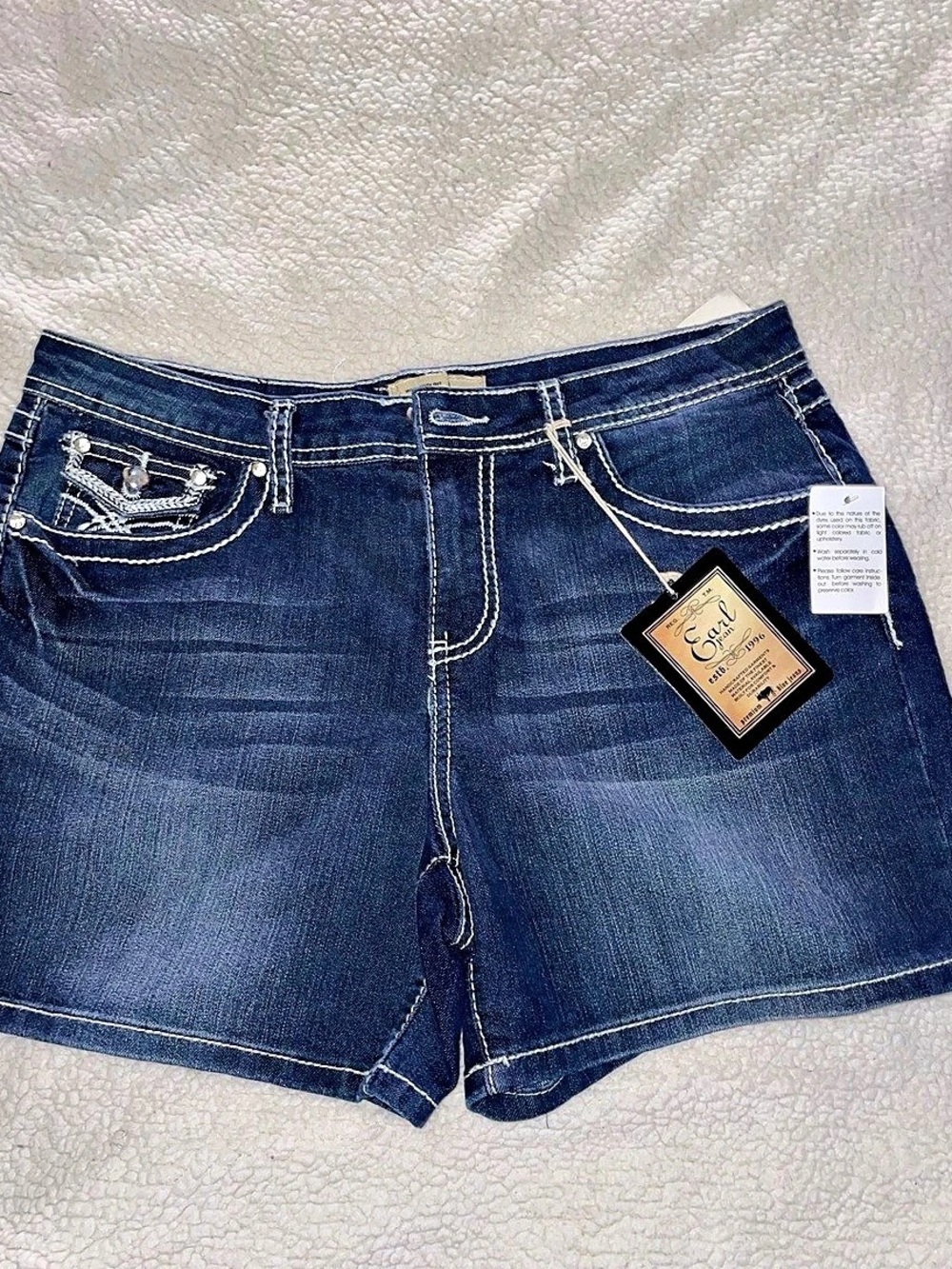 Earl Jean shorts Denim Jean Blue Size 10 NWT